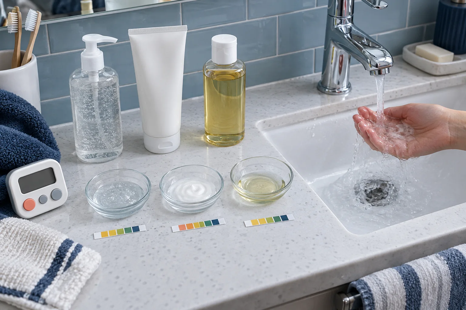 Carnet de test et routine de soins réaliste